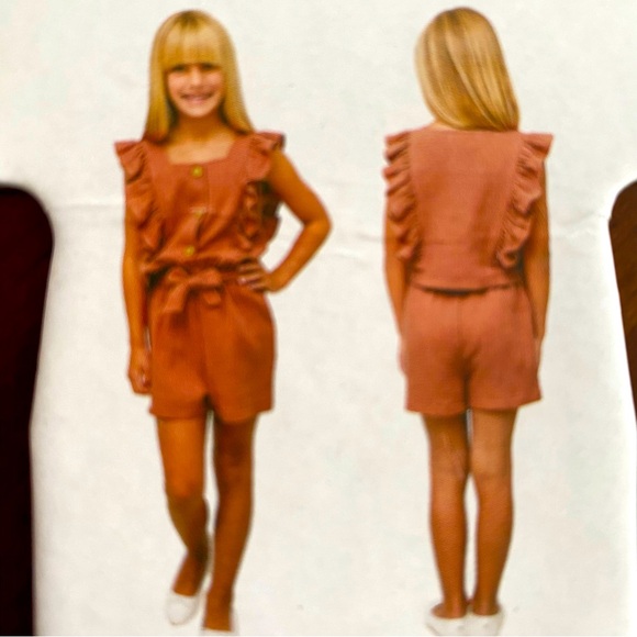 NWT PAPER DOLL 2 pc COTTON SET SHORTS/TOP - Picture 1 of 8